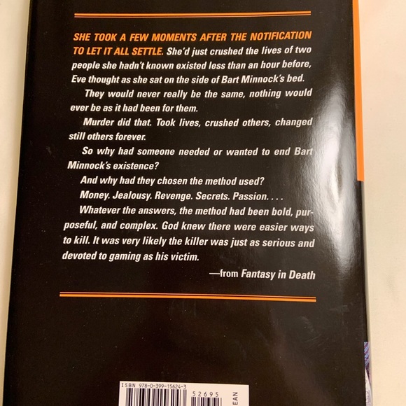 🦩Hardcover Fantasy in Death by JD Robb (Nora Roberts) - Picture 2 of 4